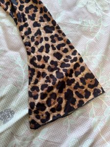 Leopard Print Ruffle Tie Front Top