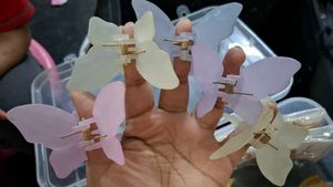 korean Butterfly Hair Clips - Pastel Set 5
