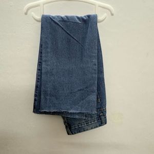 Women's Blue Wide Leg Jeans