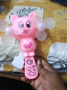 Cute Pink Cartoon Fan