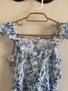 Floral Print Off-Shoulder Midi Dress