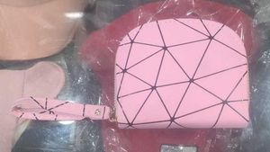 Pink Geometric Wallet