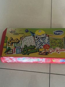 4-in-1 Jumbo Board Games Set