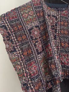 Boho Print poncho