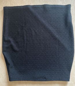 Stylish Black Textured Skirt