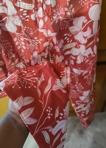 Maroon Floral Co-ord Set