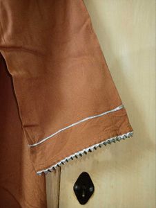Emperus Women's Rust Brown Kurta Set | XL