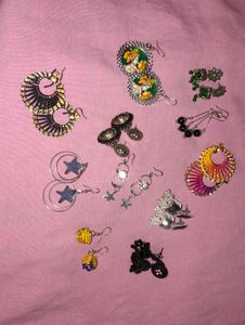 Assorted Dangle &amp; Hoop Earrings Lot