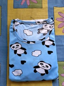 Cute Panda Print Pajama Set