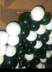 Black and white glass marble 70piecs
