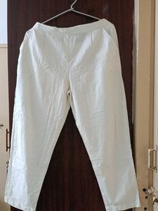 White Casual Kurta Pants