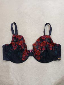 Floral Print Underwire Bra 36F
