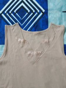 Sleeveless V-Neck Top