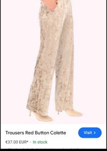 Colette Velvet Wide Leg Pants