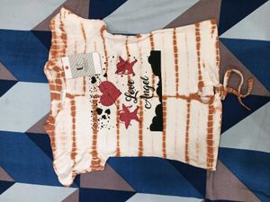 Tie-Dye Love Angel Graphic Top