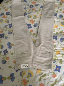 Light Beige Straight Fit Pants