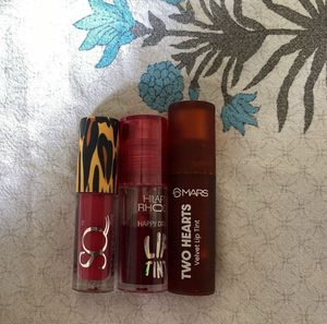 combo 2 lip tint and 1 matte lipstick