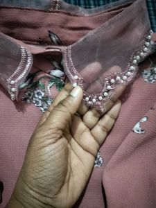 Stylish Floral Print Peach Top