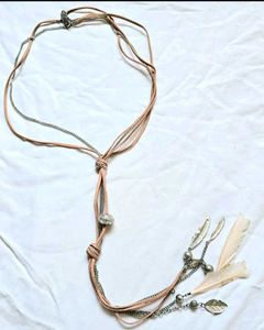 Boho Feather Pendant Necklace