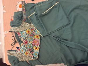 Embroidered Plazzo Set
