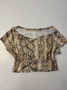 Stylish Snake Print Top