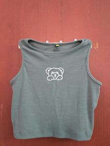 Cute Bear Graphic Tank Top