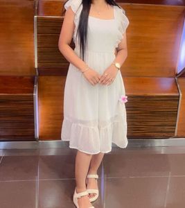 Elegant White Mini Dress