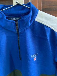 New GANT Half Zip Color Block Sweatshirt