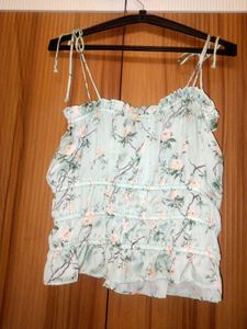 Floral Ruffled Cami Top