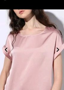 Elegant Pink Satin Top