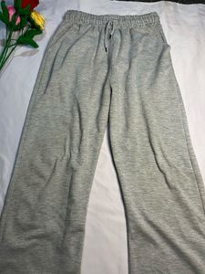 Gray Wide Leg Sweatpants