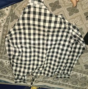 Classic Black &amp; White Checkered Shirt