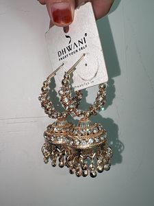 Stunning hoop Jhumka Earrings