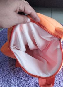 Cute Orange Bear Backpack
