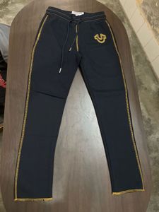 True Religion Joggers with Gold Detail