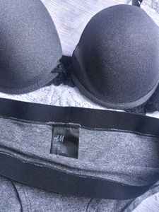 Gray Bra &amp; Panty Set