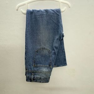 Women's Blue Wide Leg Jeans