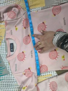Cute Pink Snail Print Set for 5-7 years