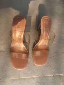 ZARA Clear Strap Sandals