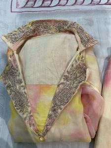 Elegant Tie-Dye coord Kurta Set