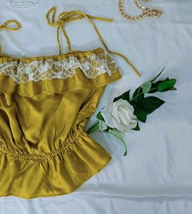 🔴 Clearance Sale 🔴 Spaghetti Strap Ruffle Top