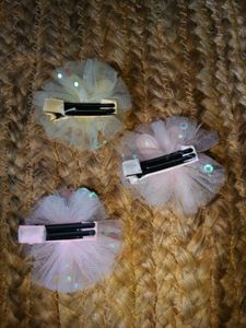 Adorable Bunny Sequin Hair Clips 3 pcs