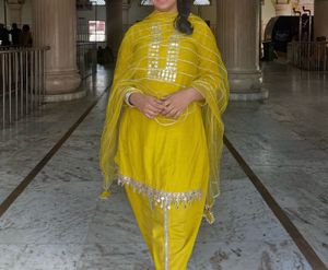 Yellow Kurta Set with Dupatta