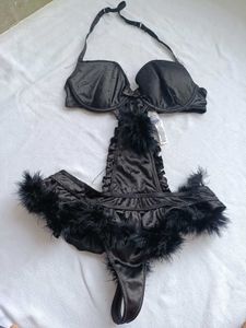 Elegant Black Lace Trim Bra