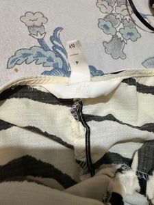 Trendy Zebra Print Ruched Top