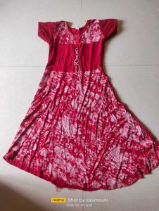 Smooth Red Colour Kurtha