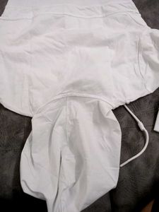 White Cropped Zip-Up Hoodie