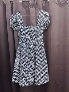 Square Neck Puff Sleeve MINI Dress