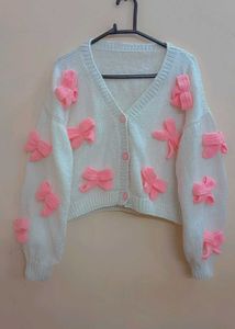 bow cardigan