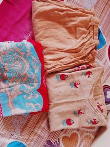 Elegant Beige Kurta with Floral Print